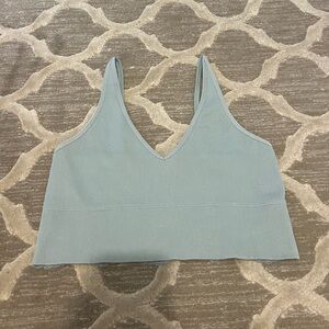 Sage Green Crop Top